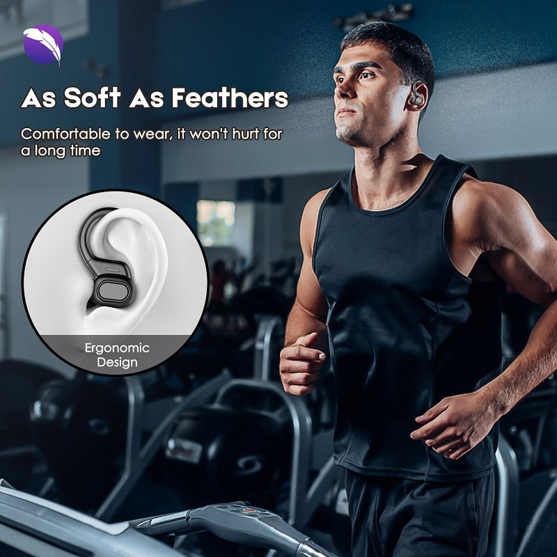 TWS VV2 Bluetooth Earphones With Microphones Sport Ear Hook LED Display Wireless Headphones HiFi Stereo Earbuds Waterproof Headsets