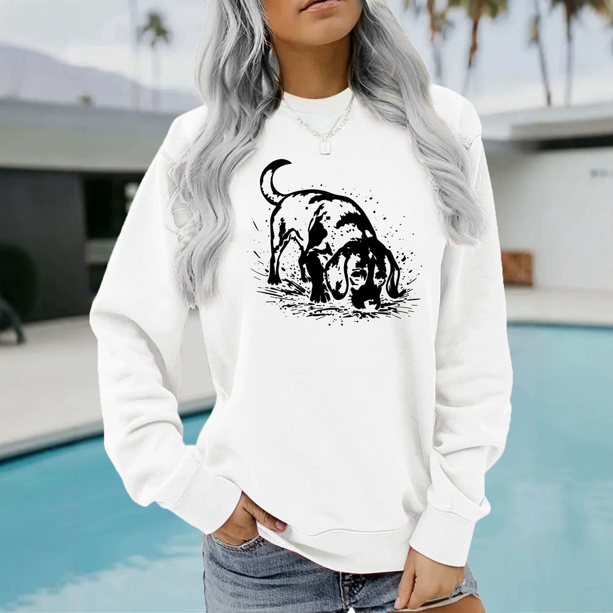 Bottom long sleeved fleece hoodie