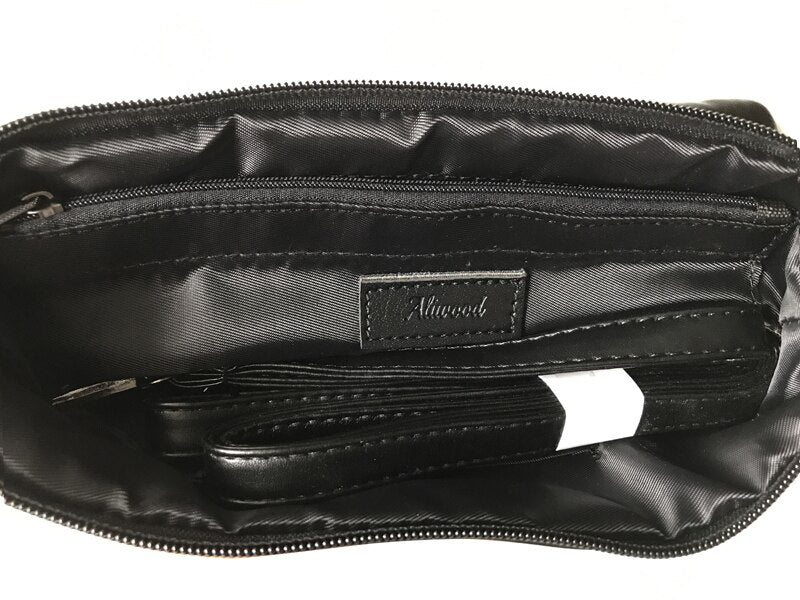 Fashion Genuine Leather Women Bag Messenger Bags Rivet Shoulder Bag Clutch High Quality Crossbody Bags Female Purse Bolsas
