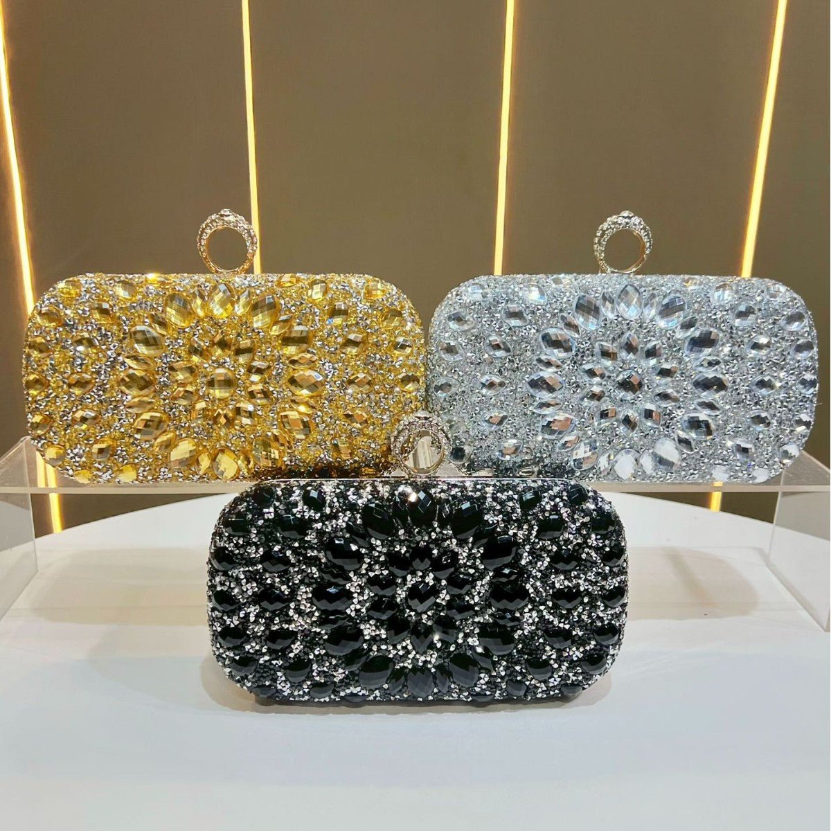 Elegante Damen Clutch mit Kette – Perfekte Crossbody Tasche für Glanzvolle Anlässe {{ DaniFest }}