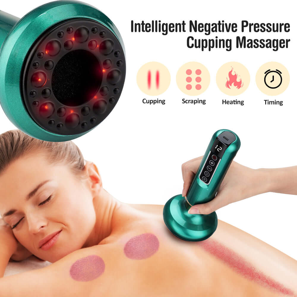 Elektrisches Schröpfgerät mit Wärmefunktion – Vakuum Massagegerät für Körper, Entspannend & Hautpflegend {{ DaniFest }}