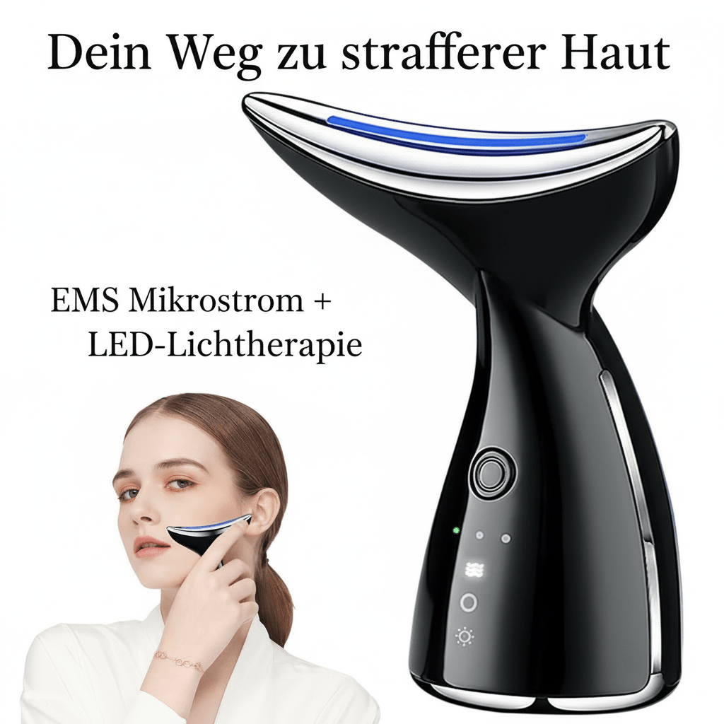DermaLift Pro™ EMS-Mikrostrom-Gesichts- und Halsstraffungsgerät mit LED-Lichttherapie – Anti-Aging-Hautstraffungs-Massagegerät {{ DaniFest }}