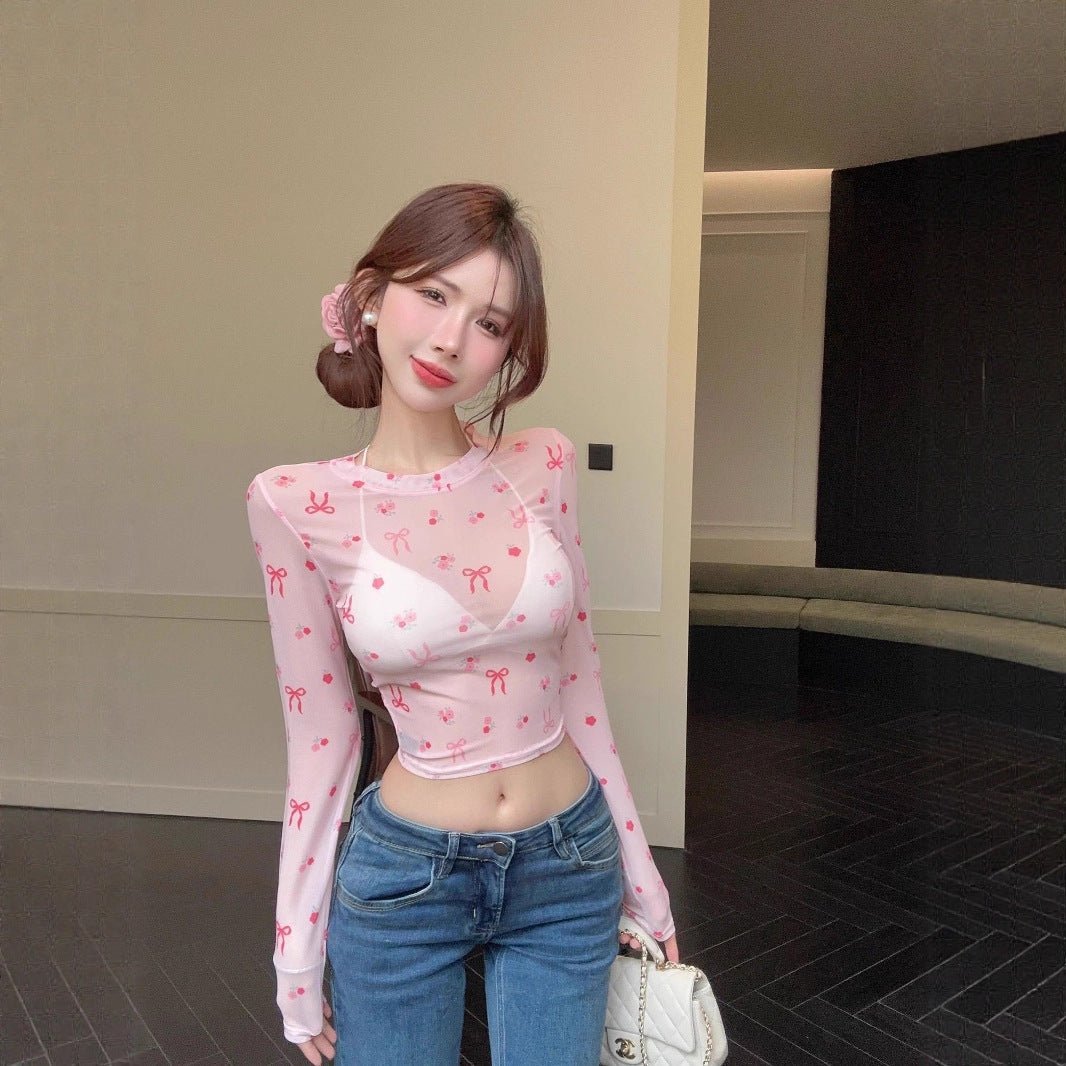 Transparenter Dopamin-Print Damen-Shirt – Dein neuer Lieblingslook für jeden Anlass {{ DaniFest }}