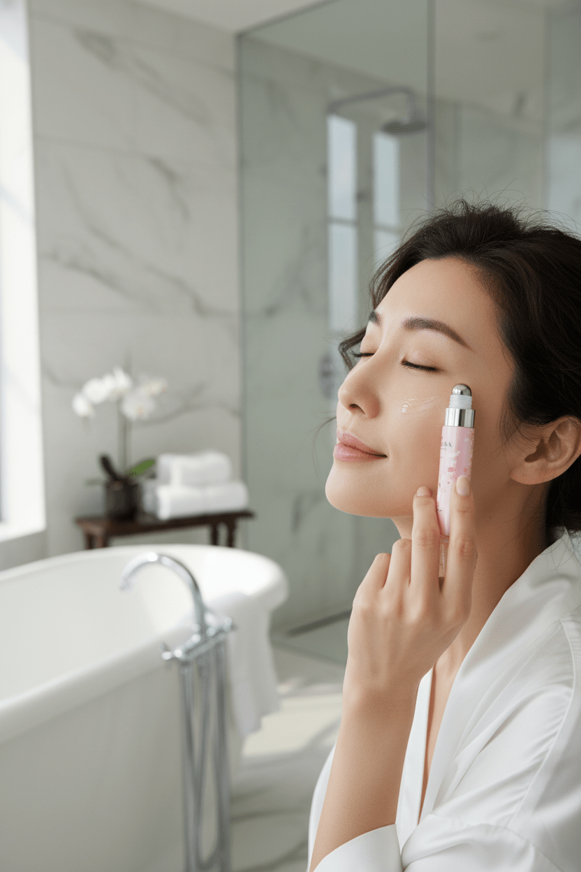 Sakura Augen-Serum Roller – Strahlende Augen ohne Müdigkeit | Vitamin C & Hyaluronsäure {{ DaniFest }}