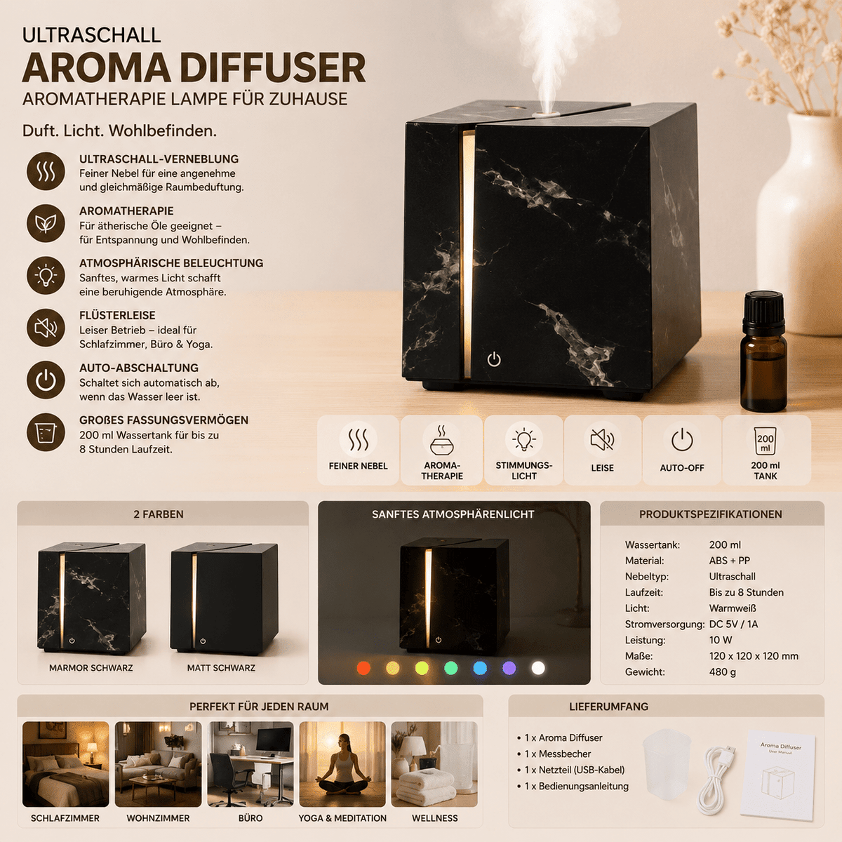 Ultraschall Aroma Diffuser