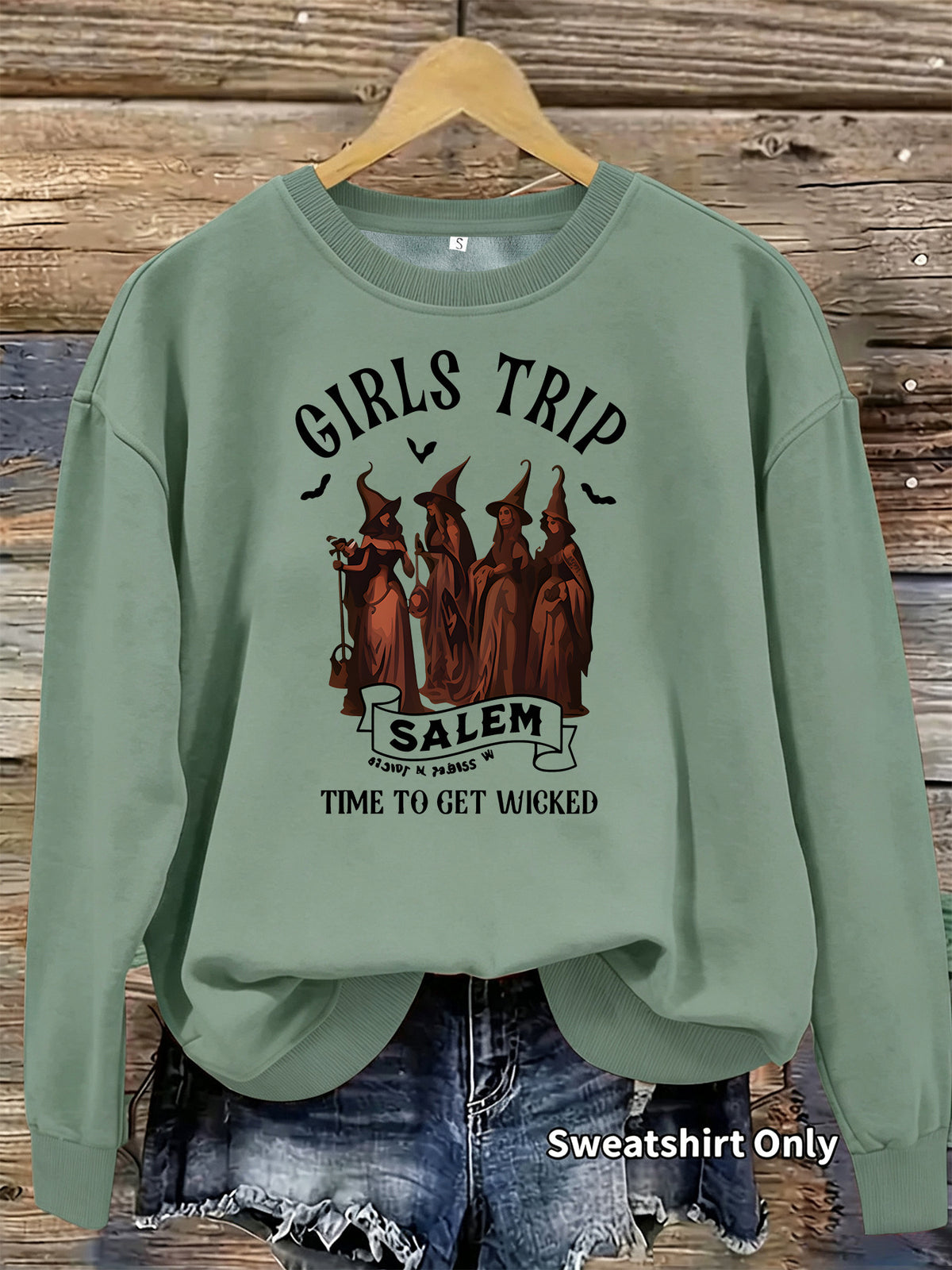Printed casual long sleeved fleece hoodie