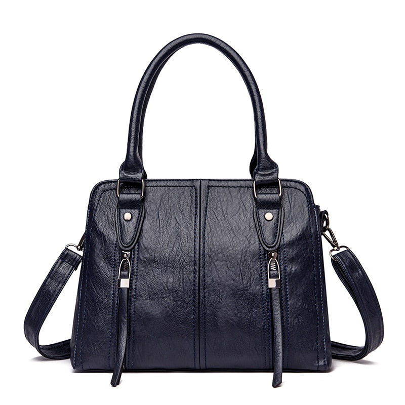 New Retro Fashion High Quality Leather Women&