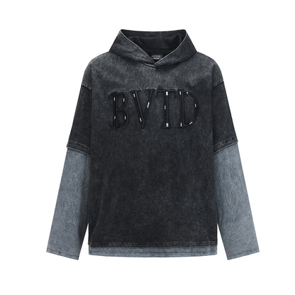Fake two hoodies