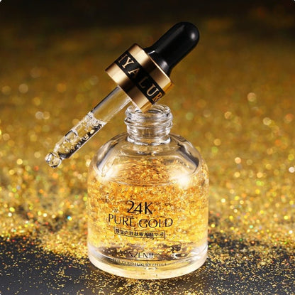 24K Gold Radiance Augenserum – Vorher-Nachher-Wirkung