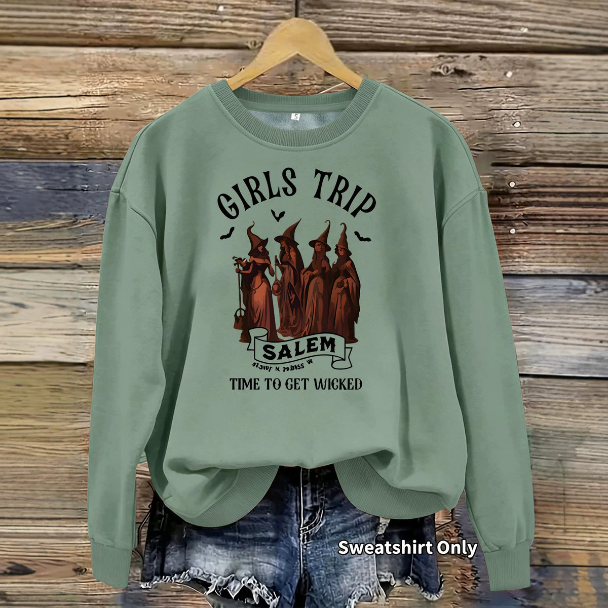 Printed casual long sleeved fleece hoodie