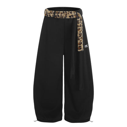 Velvet curved knife sweatpants
