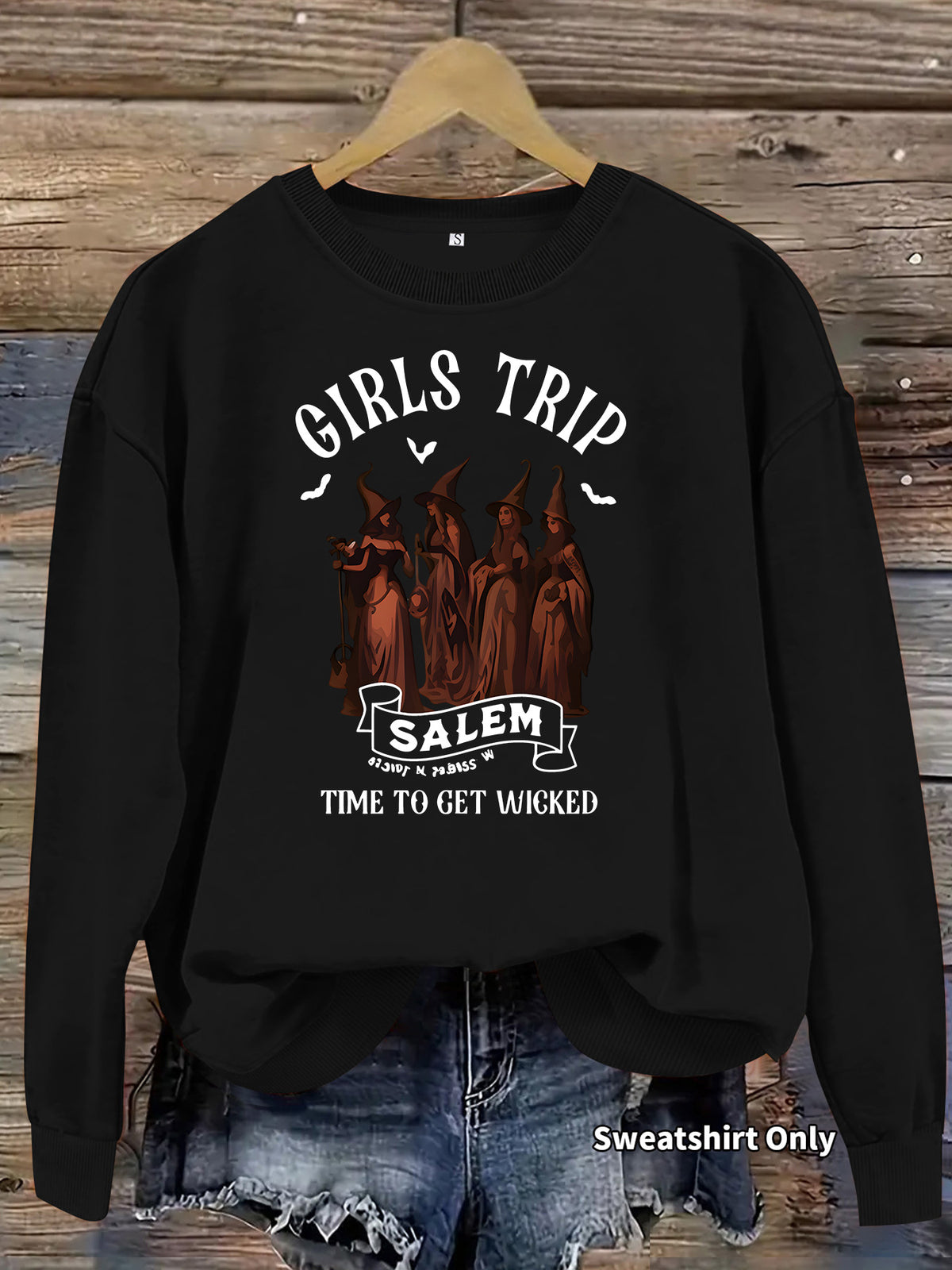 Printed casual long sleeved fleece hoodie