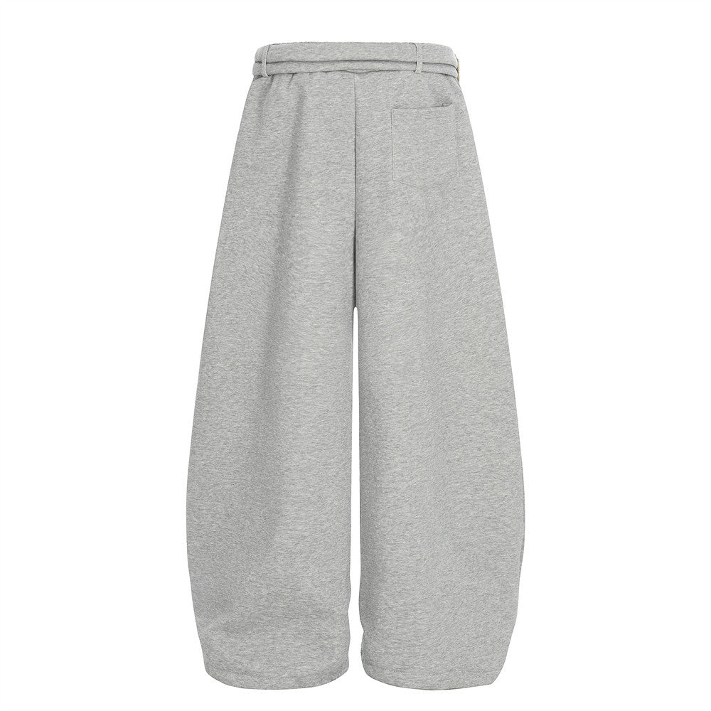 Velvet curved knife sweatpants