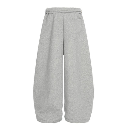 Velvet curved knife sweatpants