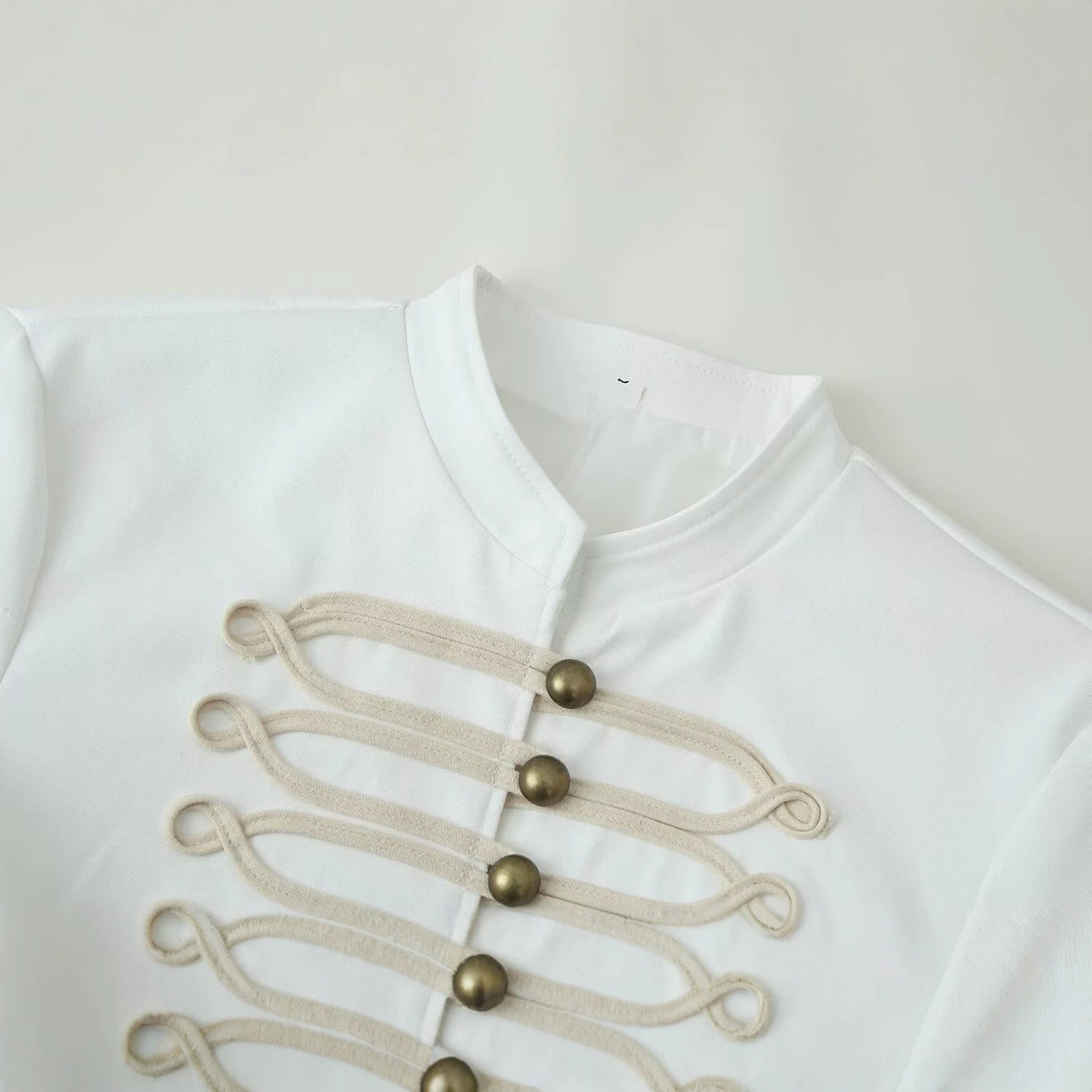 Rope knot decorative stand collar jacket