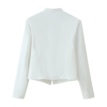 Rope knot decorative stand collar jacket