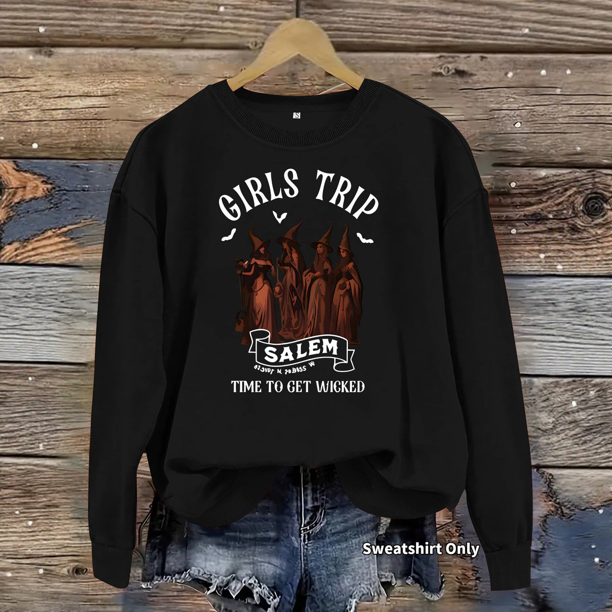 Printed casual long sleeved fleece hoodie