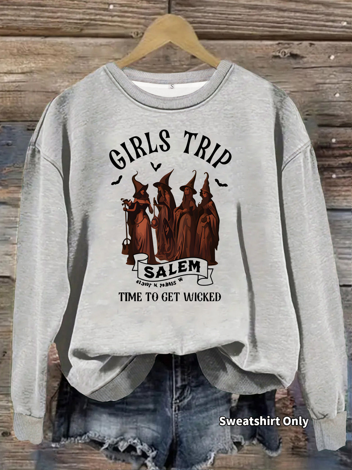 Printed casual long sleeved fleece hoodie