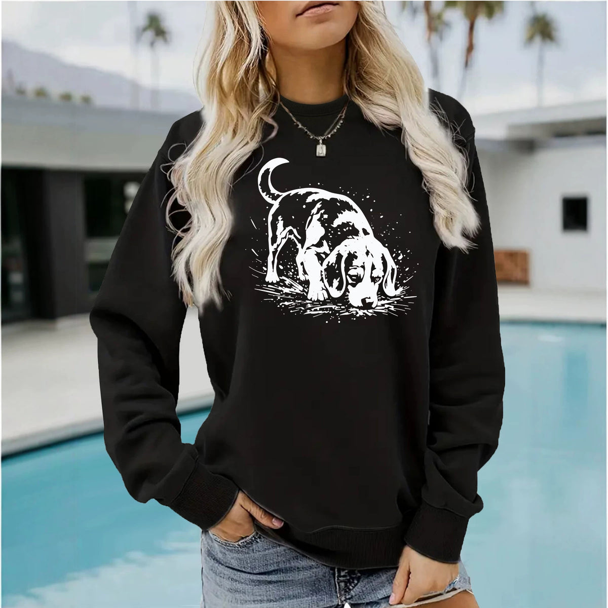 Bottom long sleeved fleece hoodie