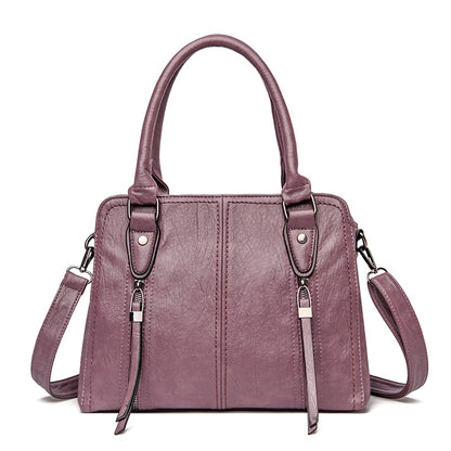New Retro Fashion High Quality Leather Women&