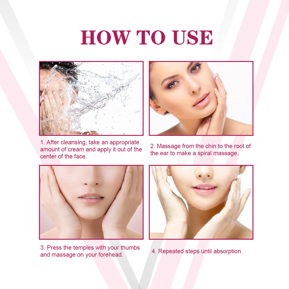 V Face Firming Cream, Firming Fine Line Facial Contour Anti-aging Face Cream
