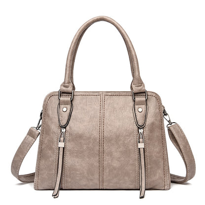 New Retro Fashion High Quality Leather Women&