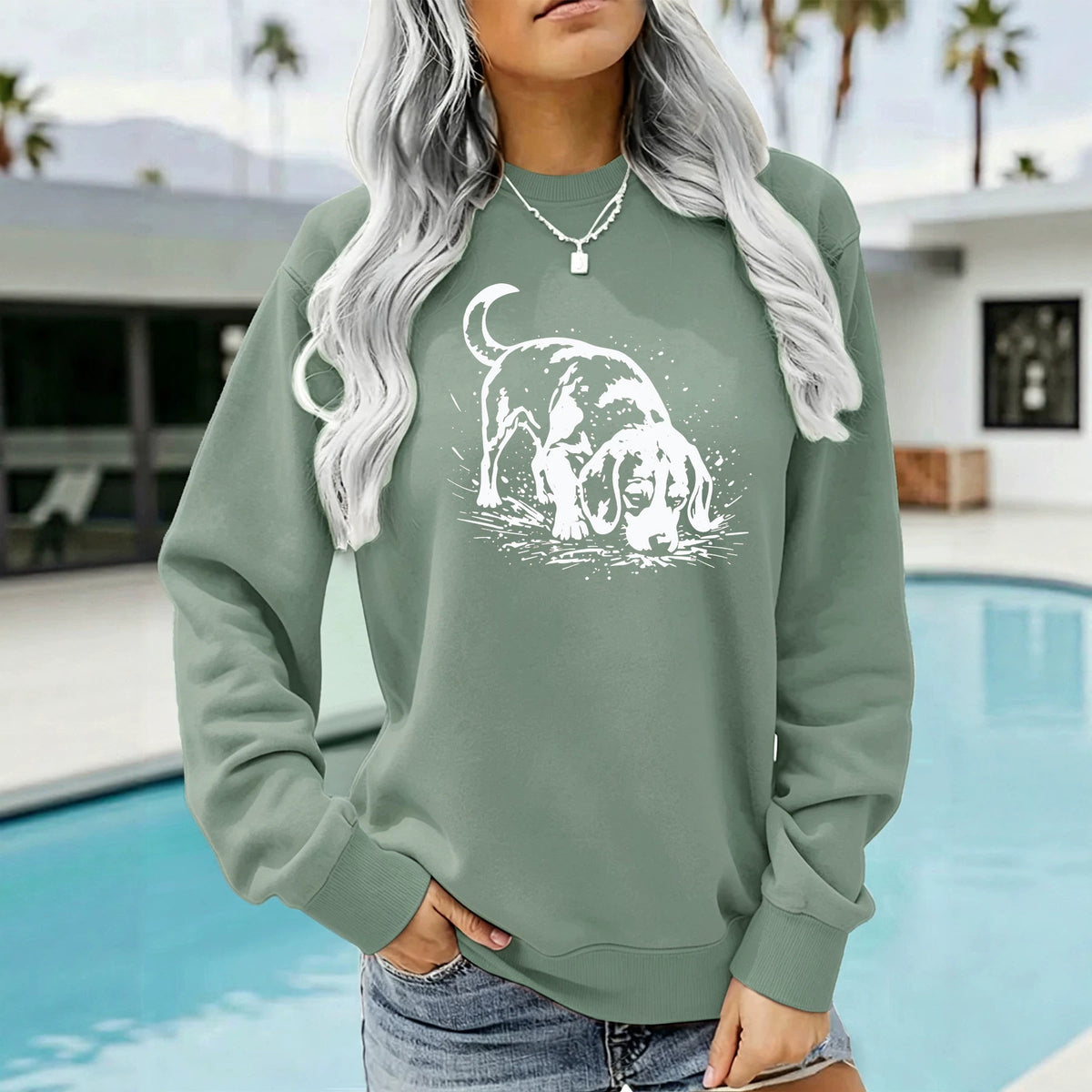 Bottom long sleeved fleece hoodie