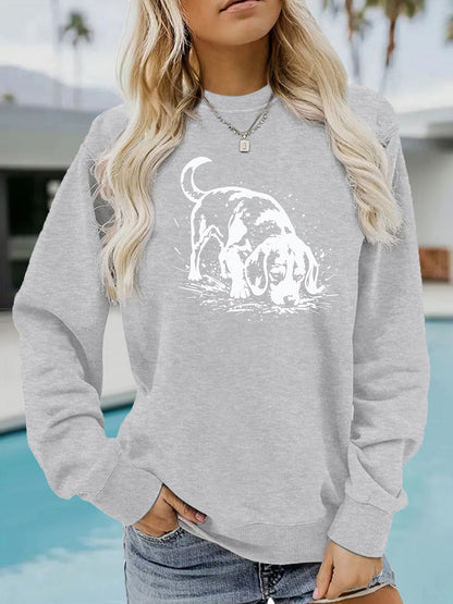 Bottom long sleeved fleece hoodie