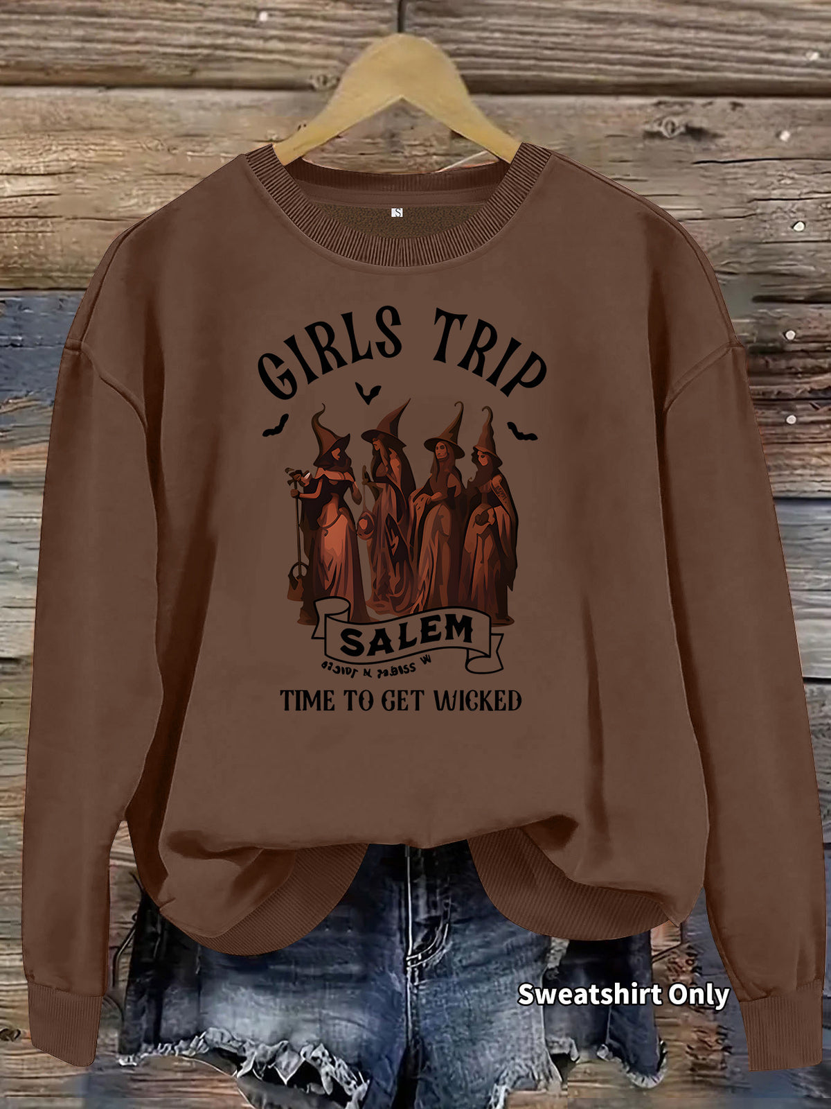 Printed casual long sleeved fleece hoodie