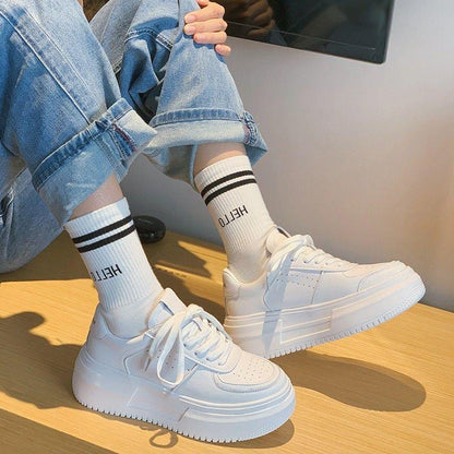Lace Up Platform Sneakers