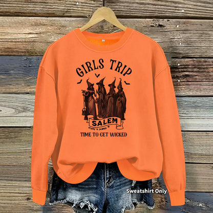 Printed casual long sleeved fleece hoodie