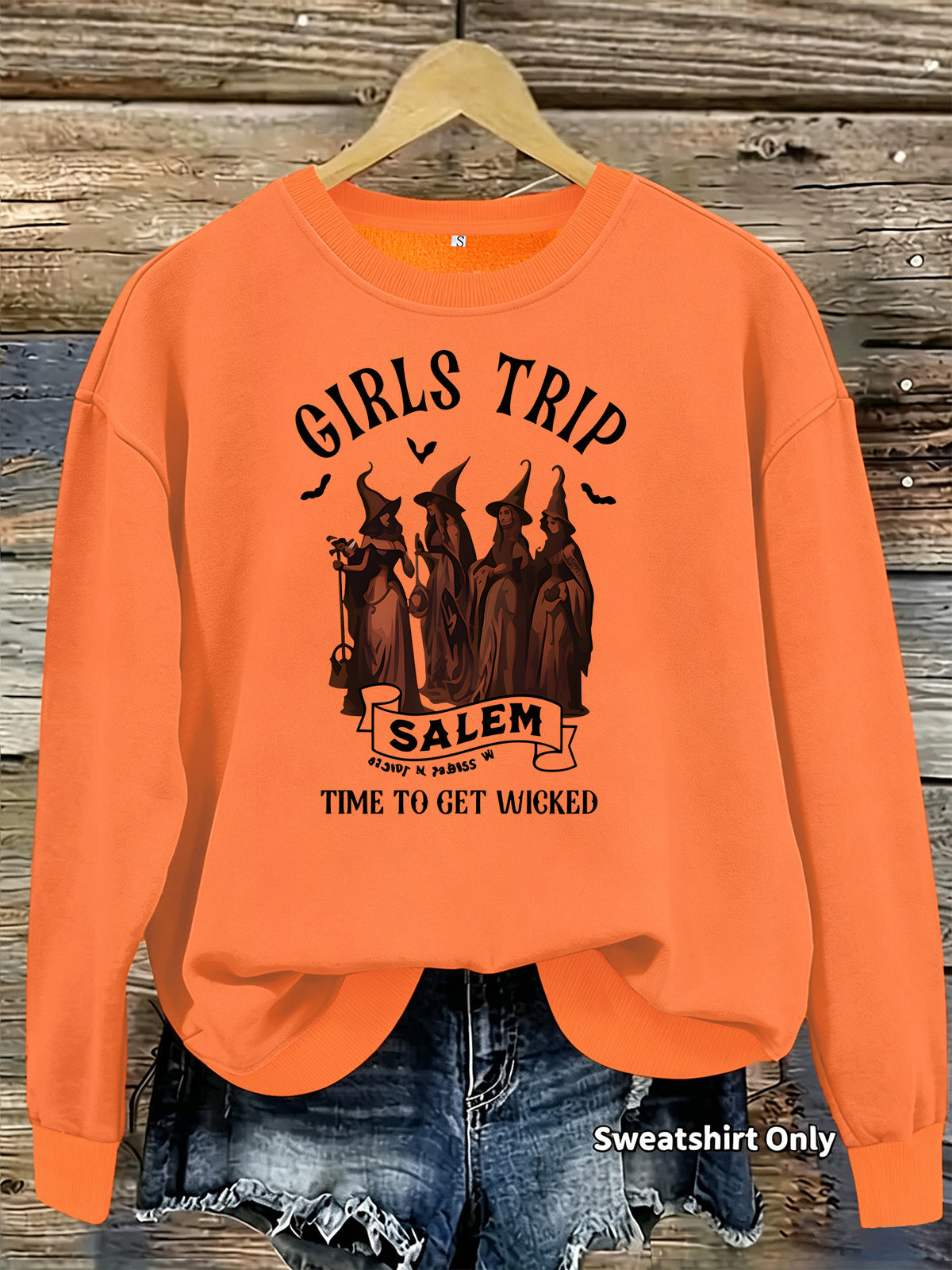 Printed casual long sleeved fleece hoodie