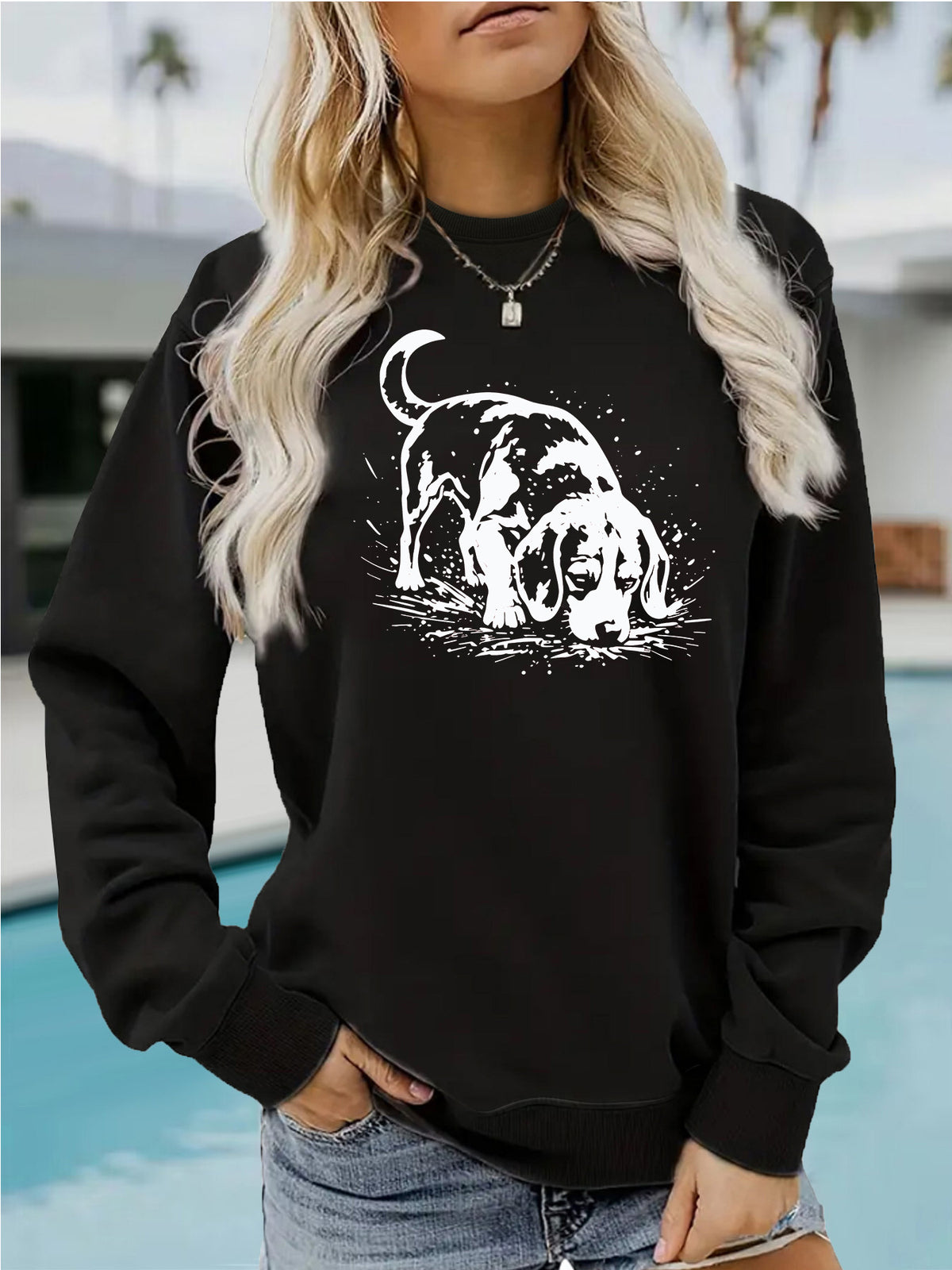 Bottom long sleeved fleece hoodie