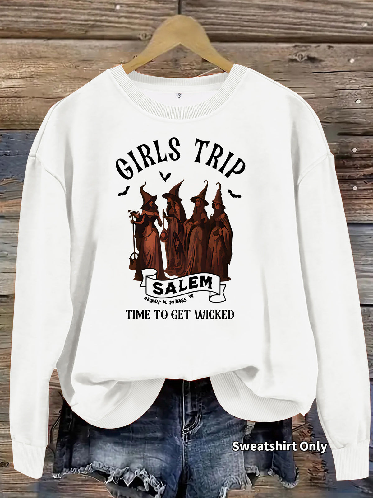 Printed casual long sleeved fleece hoodie