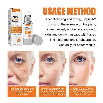 Anti-Aging Whitening Vitamin C Essence, Reduces Facial Fine Lines And Wrinkles, Firming Skin And Hydrating Essence