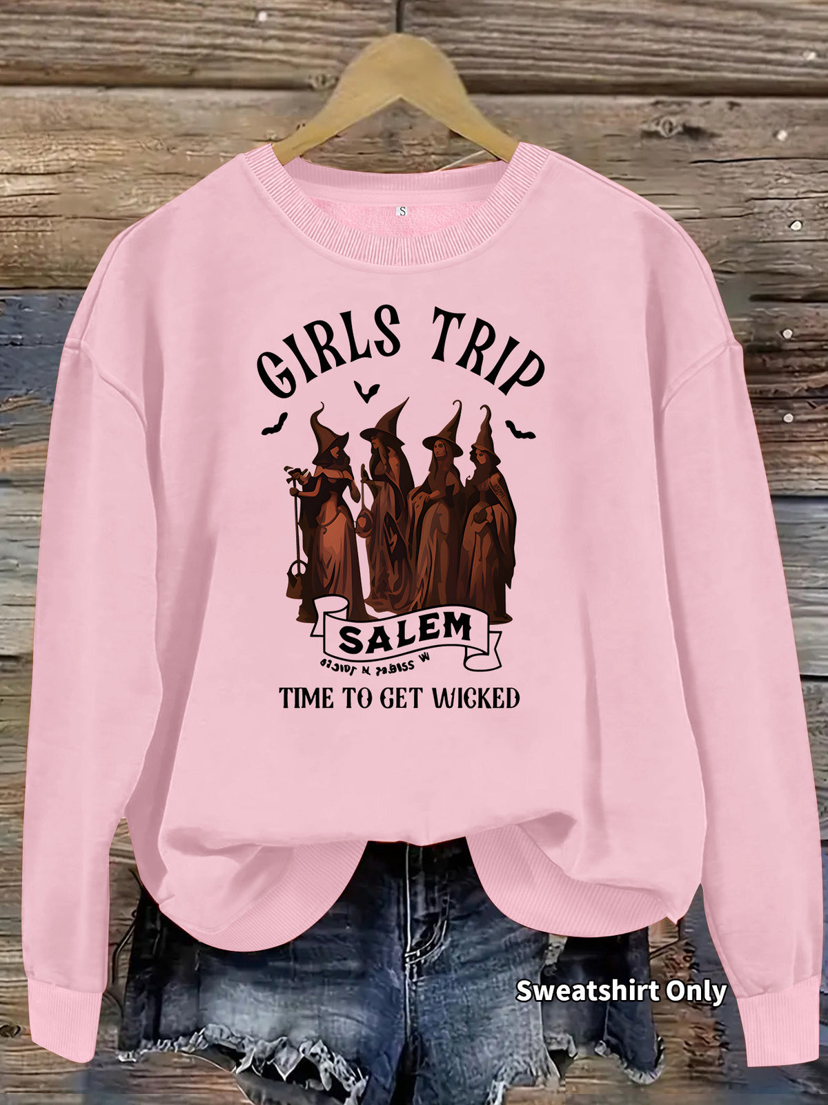 Printed casual long sleeved fleece hoodie