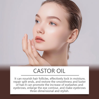 Organic Castor Oil Body Skin Nourishing Hydrating Brows Hair Hydrating Massage Oil