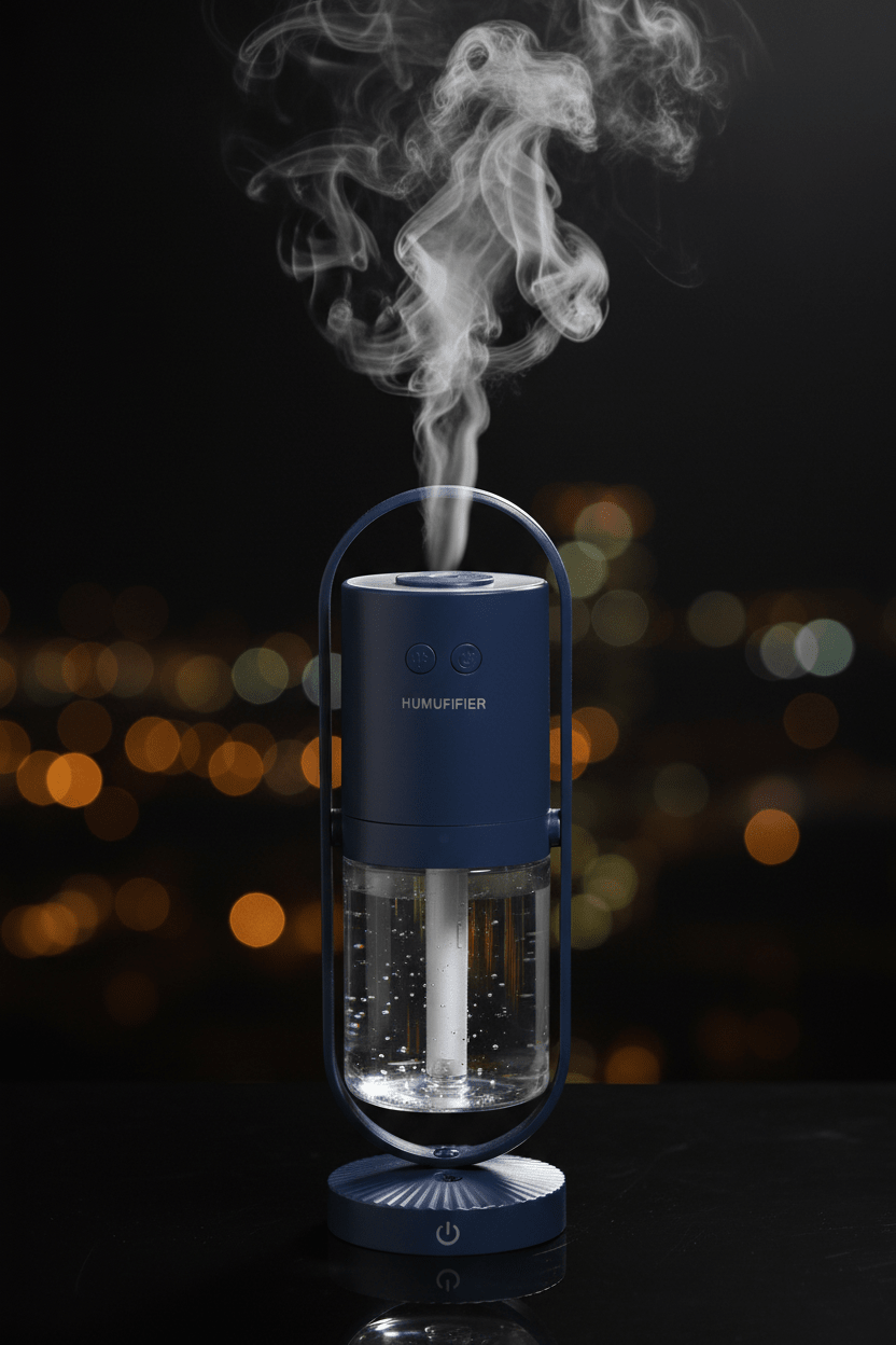 Ultraschall-Luftbefeuchter 200 ml – Leiser Aroma Diffuser mit LED-Licht, Nebelverteiler für Zuhause, Büro &amp; Schlafzimmer {{ DaniFest }}