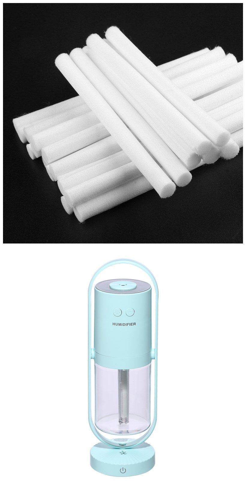 Ultraschall-Luftbefeuchter 200 ml – Leiser Aroma Diffuser mit LED-Licht, Nebelverteiler für Zuhause, Büro &amp; Schlafzimmer {{ DaniFest }}