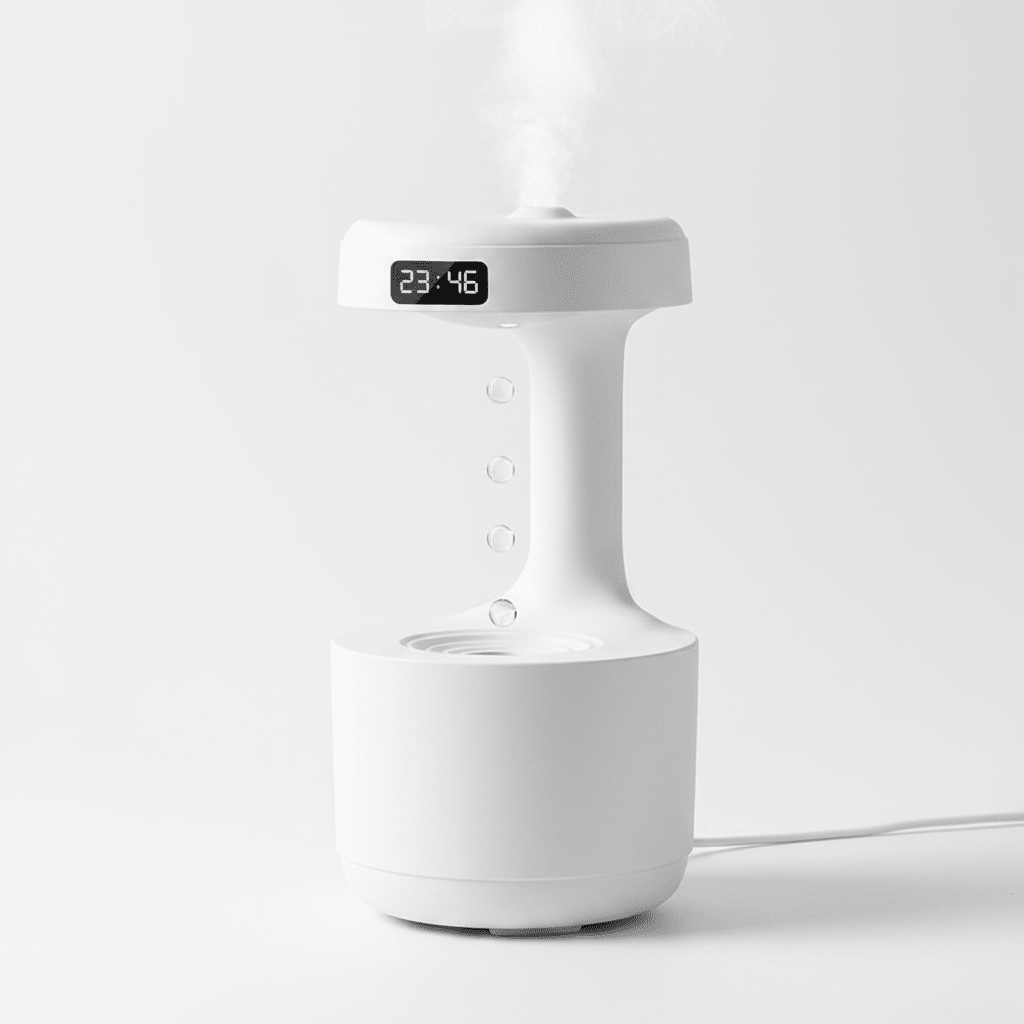 Anti-Schwerkraft Luftbefeuchter mit LED – Ultrasonic Aroma Diffuser fürs Schlafzimmer, Leise &amp; Modern {{ DaniFest }}