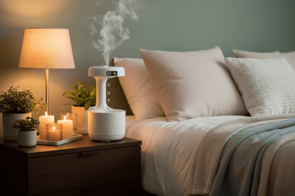 Anti-Schwerkraft Luftbefeuchter mit LED – Ultrasonic Aroma Diffuser fürs Schlafzimmer, Leise &amp; Modern {{ DaniFest }}