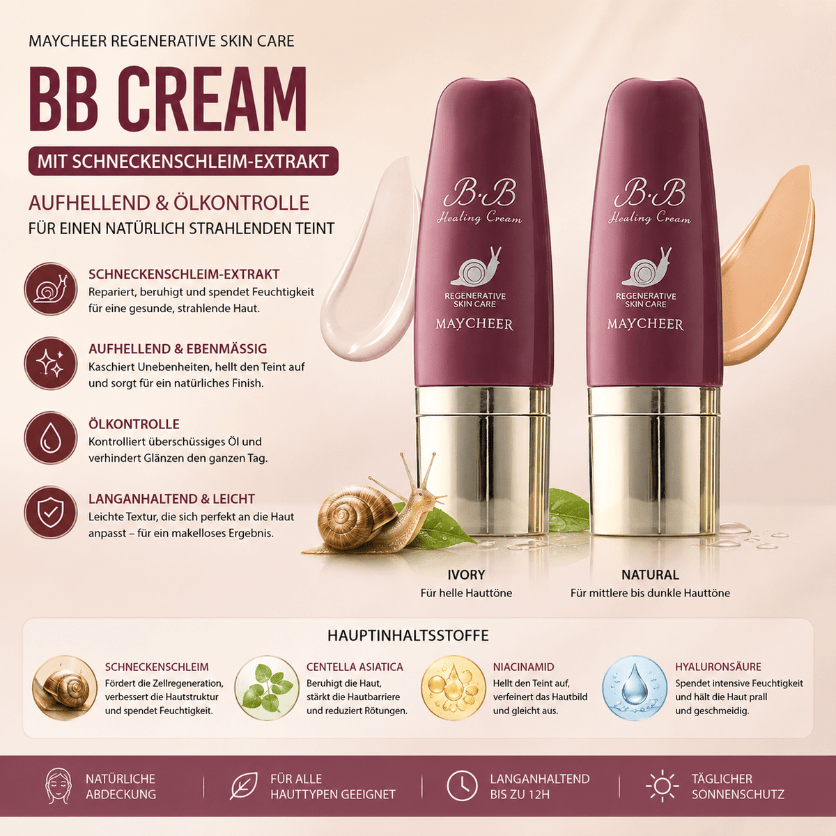 BB Creme mit Schneckenschleim – Produktverpackung