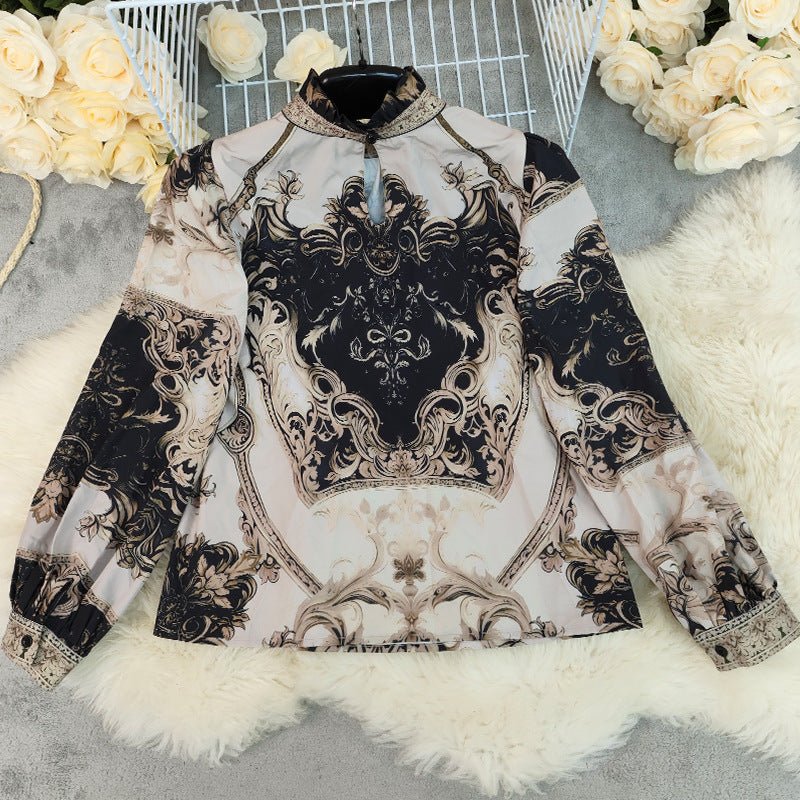 Stylisches bedrucktes Slim-Fit Damen Top – Für Eleganz und Komfort im Alltag {{ DaniFest }}