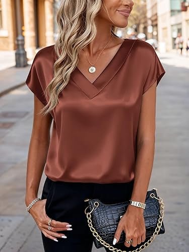 Business-Top mit V-Ausschnitt – Elegantes Casual Damen-Top {{ Stilwerk }}