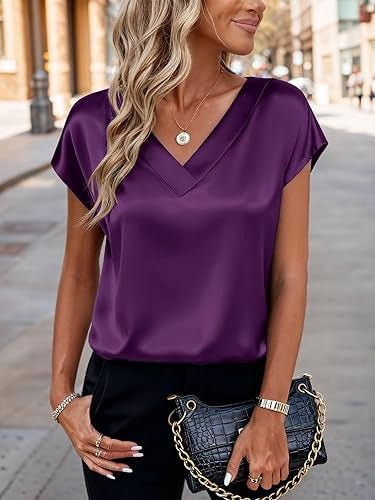 Business-Top mit V-Ausschnitt – Elegantes Casual Damen-Top {{ Stilwerk }}