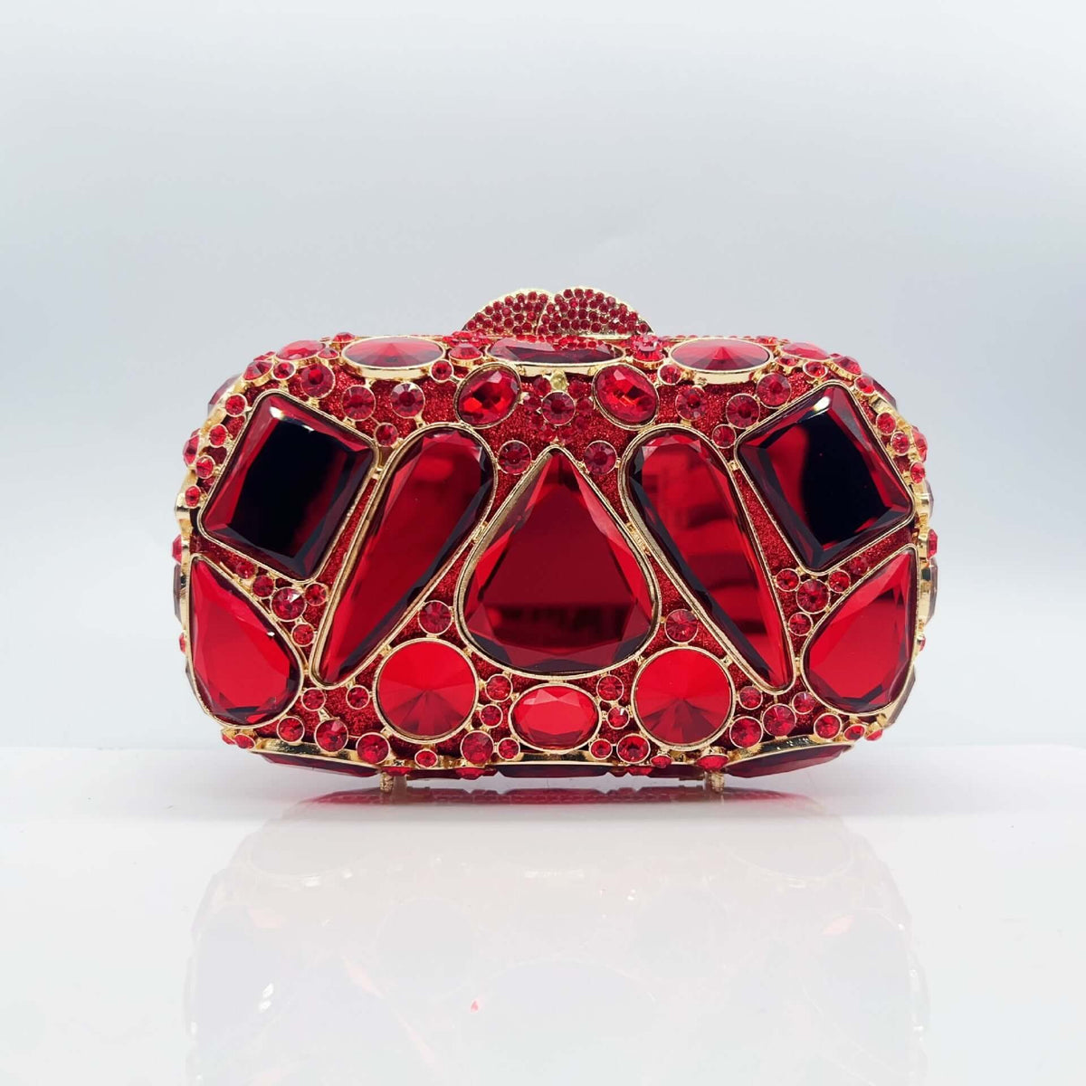Damen Abendtasche Clutch – Luxuriöse Tropfenform mit Glassteinen, Elegante Handtasche für Events {{ DaniFest }}