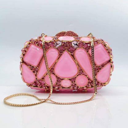 Damen Abendtasche Clutch – Luxuriöse Tropfenform mit Glassteinen, Elegante Handtasche für Events {{ DaniFest }}