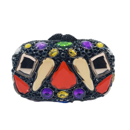 Damen Abendtasche Clutch – Luxuriöse Tropfenform mit Glassteinen, Elegante Handtasche für Events {{ DaniFest }}