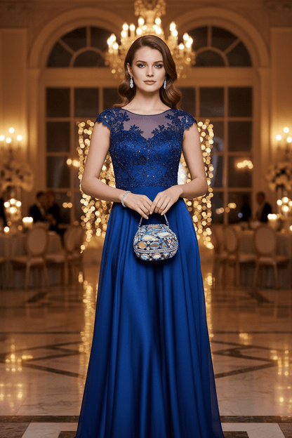 Damen Abendtasche Clutch – Luxuriöse Tropfenform mit Glassteinen, Elegante Handtasche für Events {{ DaniFest }}