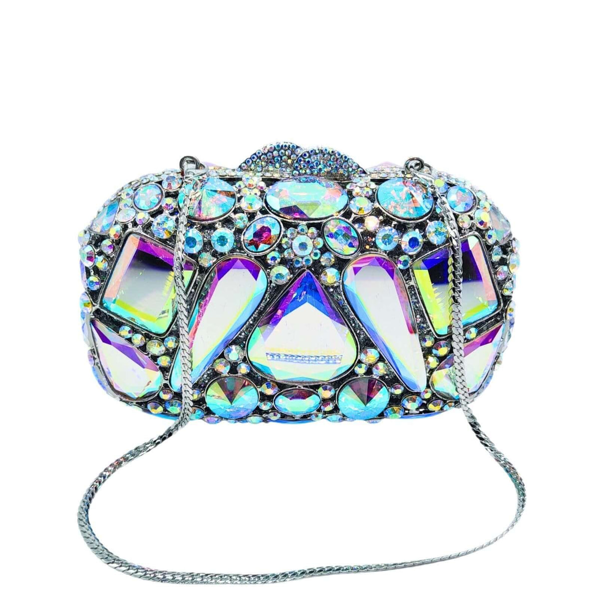 Damen Abendtasche Clutch – Luxuriöse Tropfenform mit Glassteinen, Elegante Handtasche für Events {{ DaniFest }}